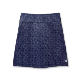 2024 FootJoy Women's Chevron Print Knit Skort -  Navy