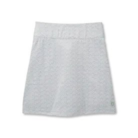 2024 FootJoy Women's Chevron Print Knit Skort -  White / Sage