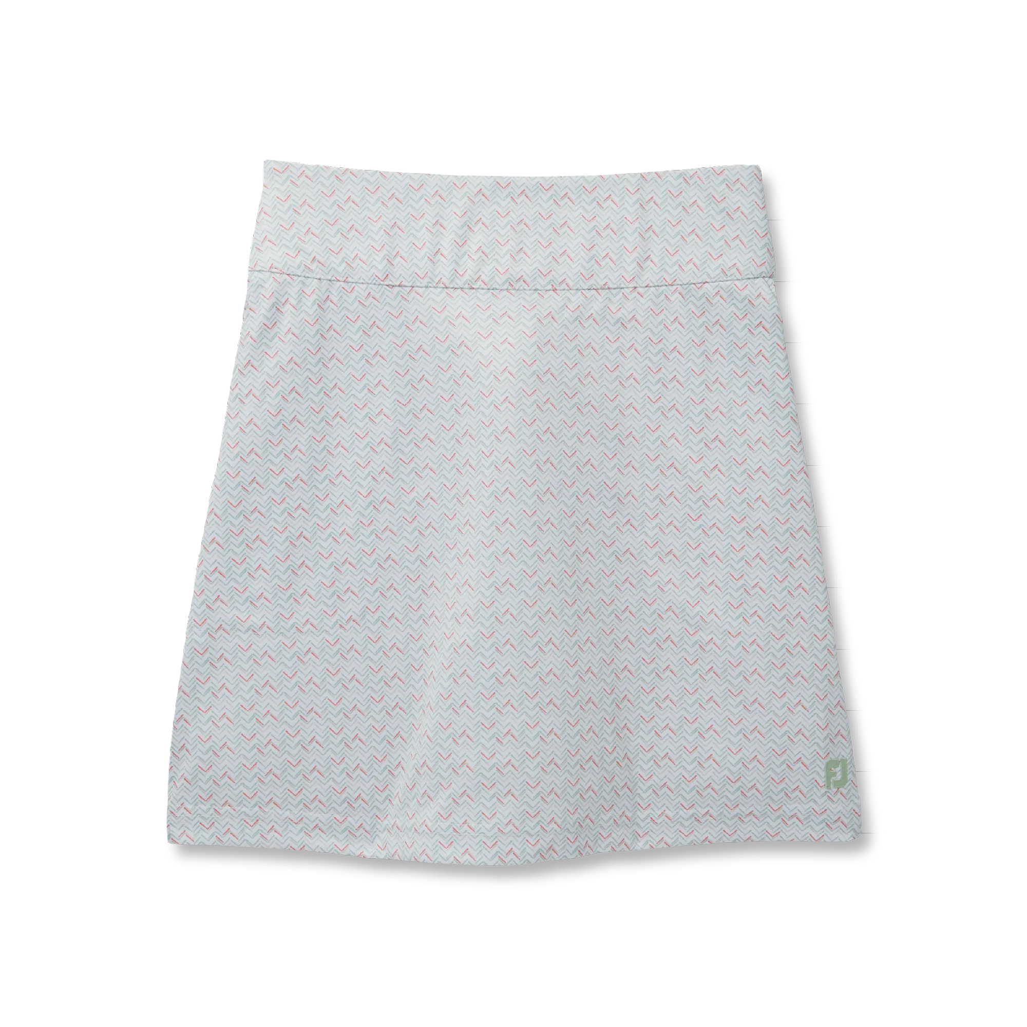 2024 FootJoy Women's Chevron Print Knit Skort -  White / Sage