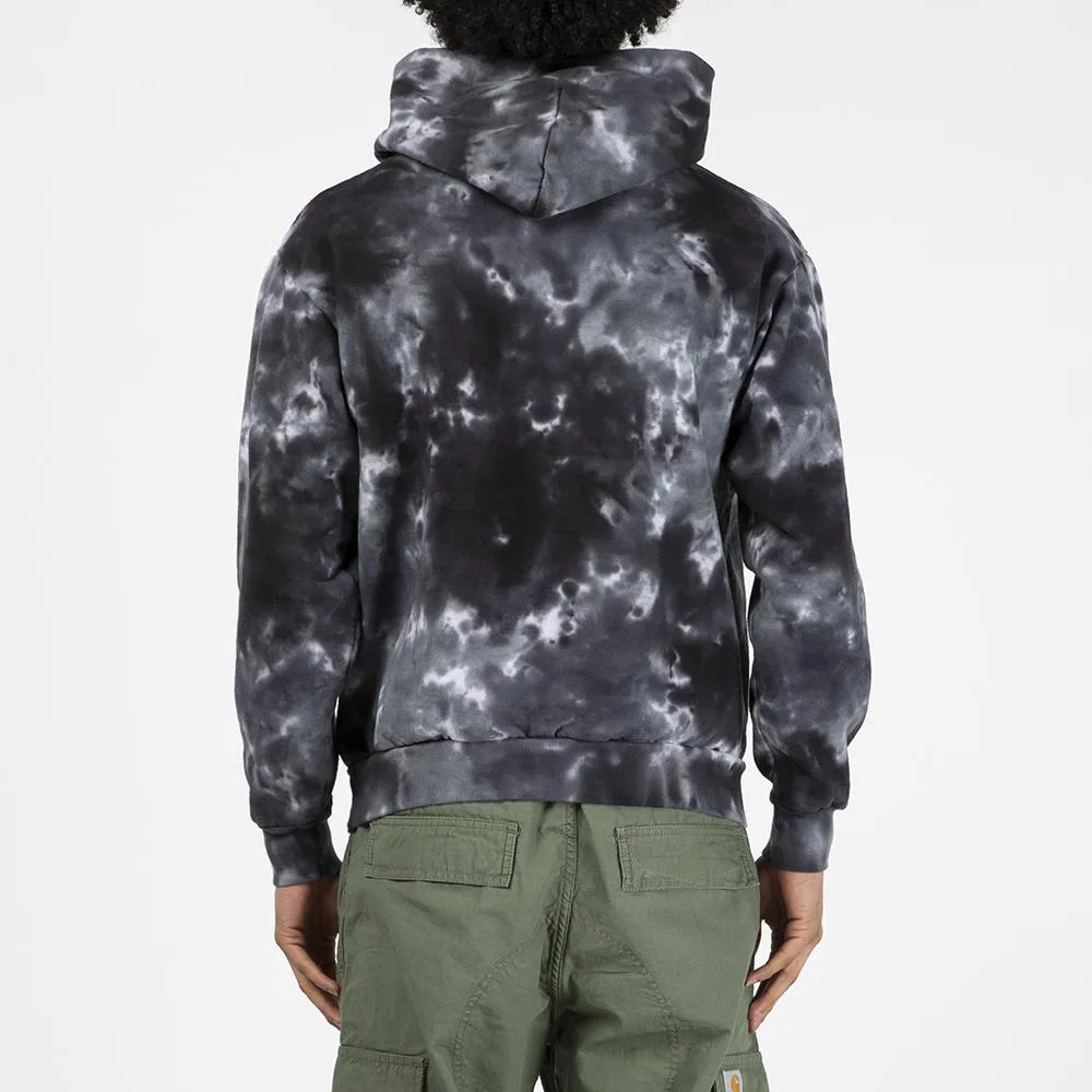 afield out Tie Dye Pullover Hoodie / Black