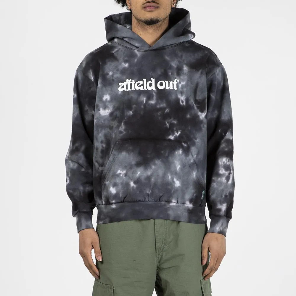 afield out Tie Dye Pullover Hoodie / Black