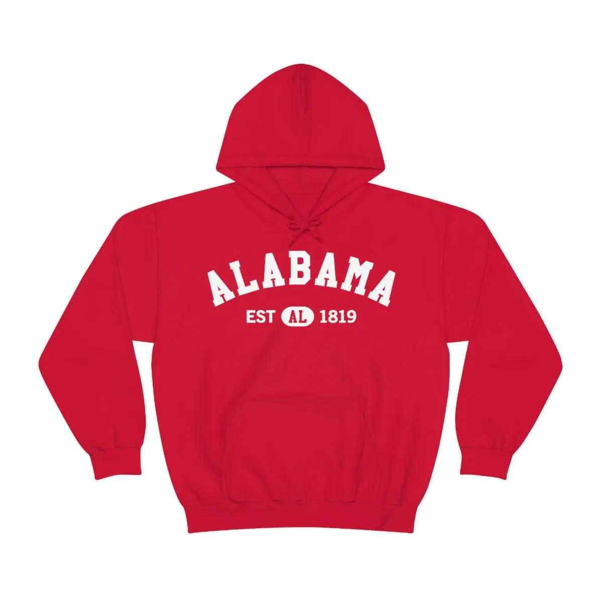 Alabama AL State Hoodie, I Love Alabama Retro Vintage Men Women Hooded Sweatshirt Pride Patriotic USA Gifts Hiking Pullover