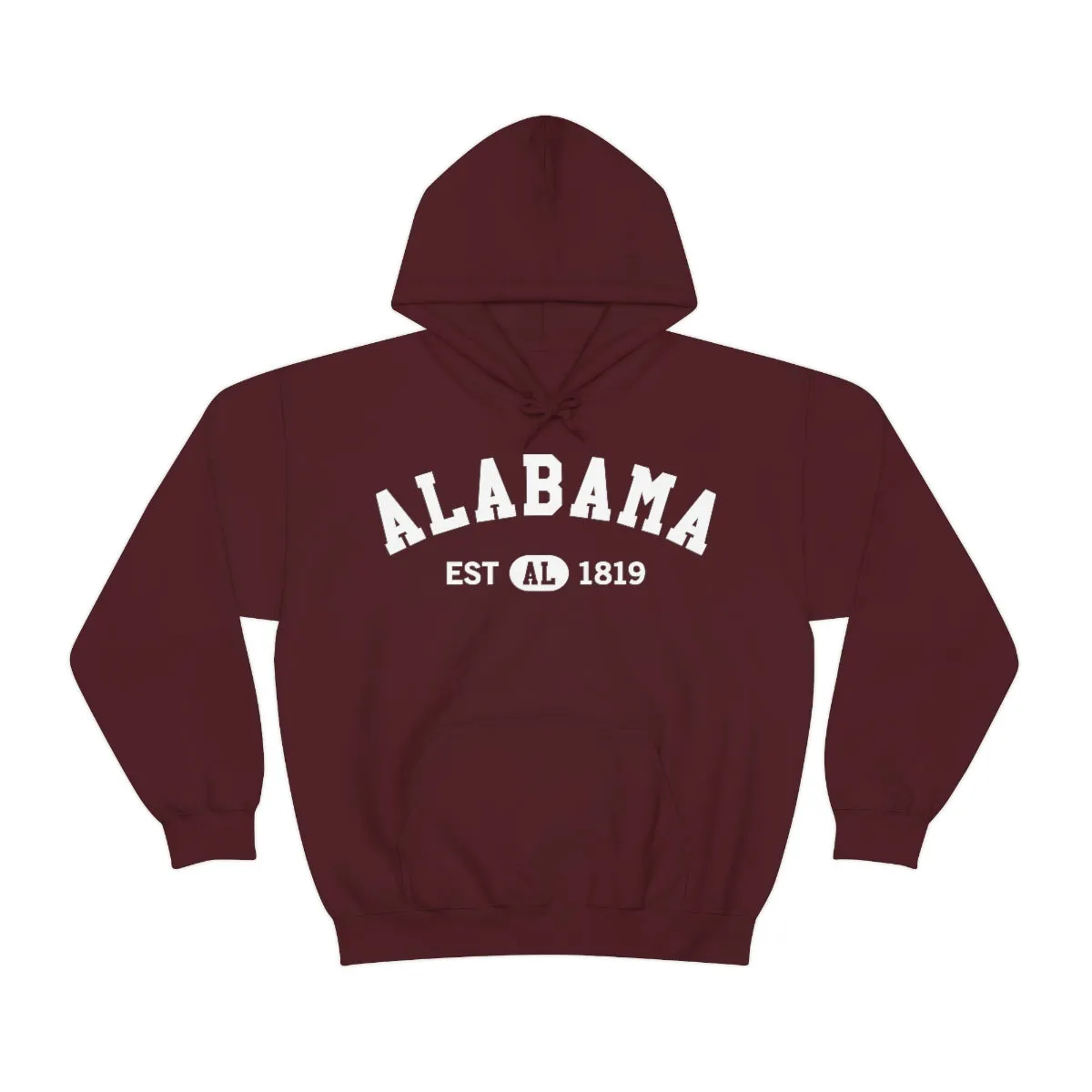 Alabama AL State Hoodie, I Love Alabama Retro Vintage Men Women Hooded Sweatshirt Pride Patriotic USA Gifts Hiking Pullover