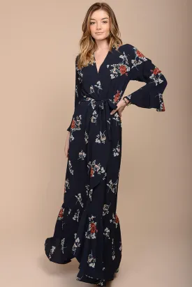 Alice Floral Maxi Dress Navy