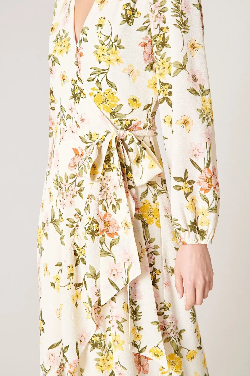 Ashlynn Floral Califa Maxi Wrap Dress