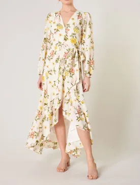 Ashlynn Floral Califa Maxi Wrap Dress