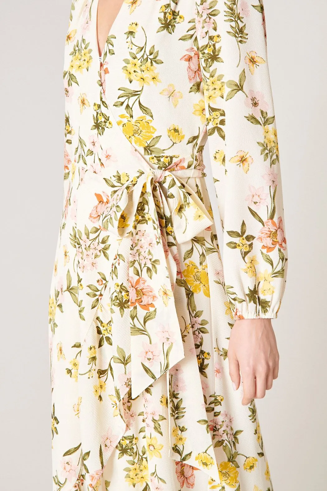 Ashlynn Floral Califa Maxi Wrap Dress