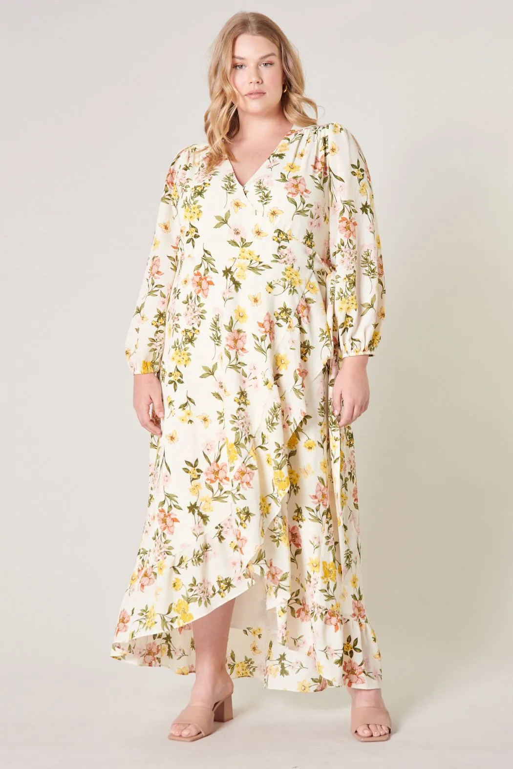 Ashlynn Floral Califa Maxi Wrap Dress