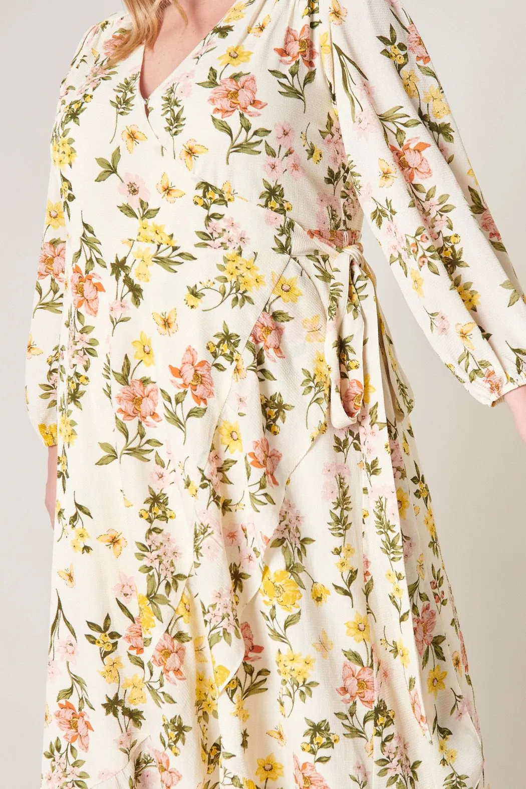 Ashlynn Floral Califa Maxi Wrap Dress