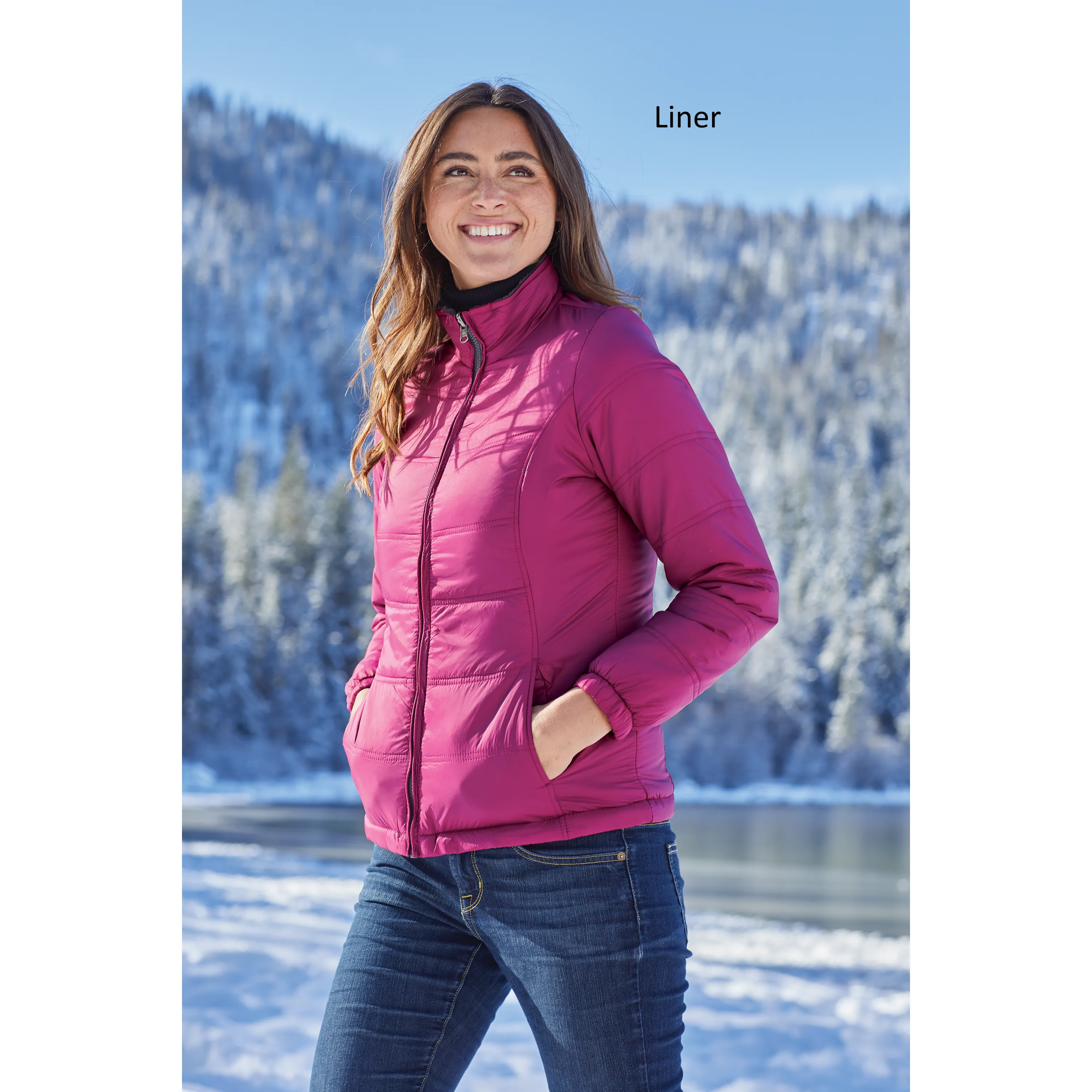 B1618W Ladies Colorblock 3-in-1 Jacket