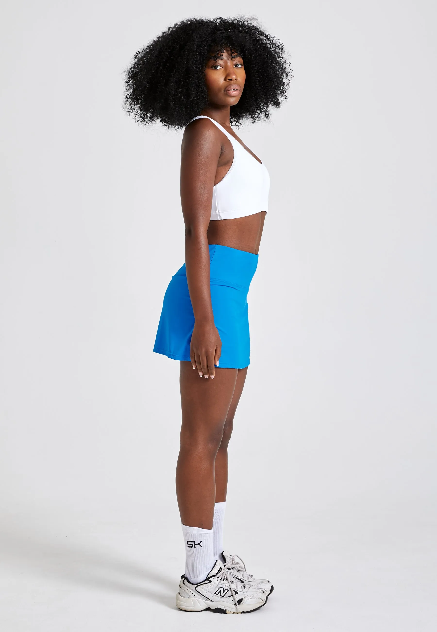 Basic tennis skirt / skort, cyan blue