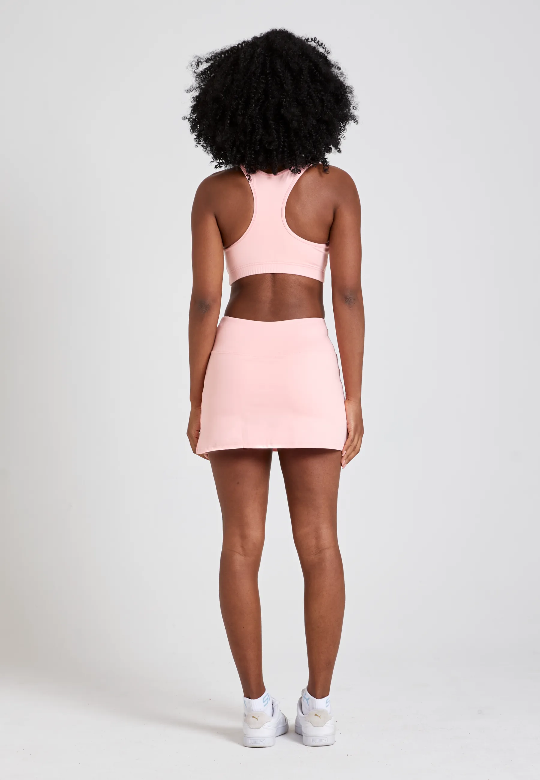 Basic tennis skirt / skort, light pink