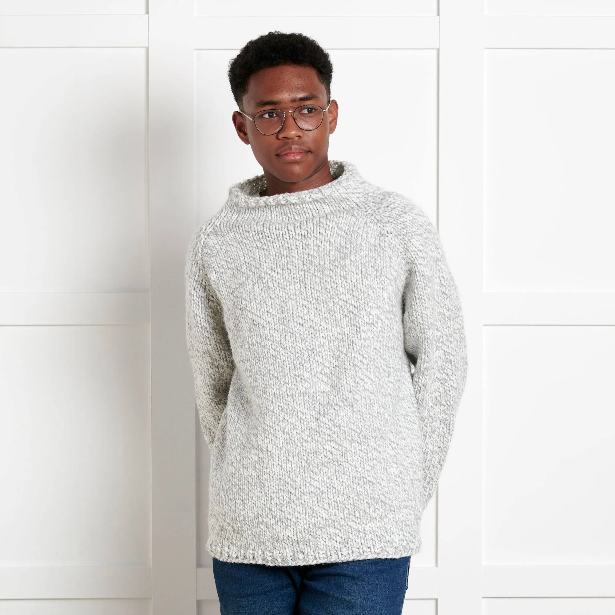 Bernat Take It From The Top Knit Pullover