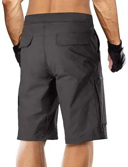 BLITZ Men's Quick Dry Tactical Shorts w/ Built-in Belt