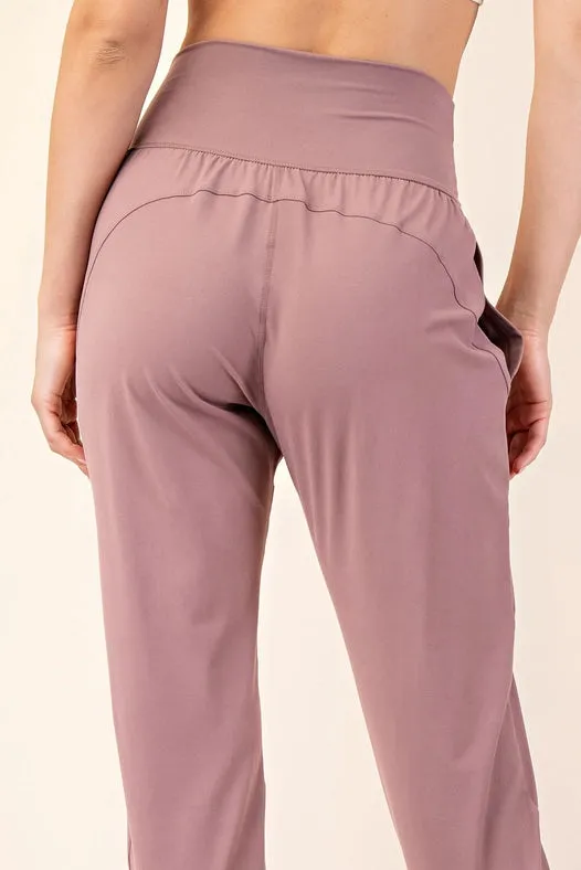 Butter Soft Joggers with Pockets clay rose