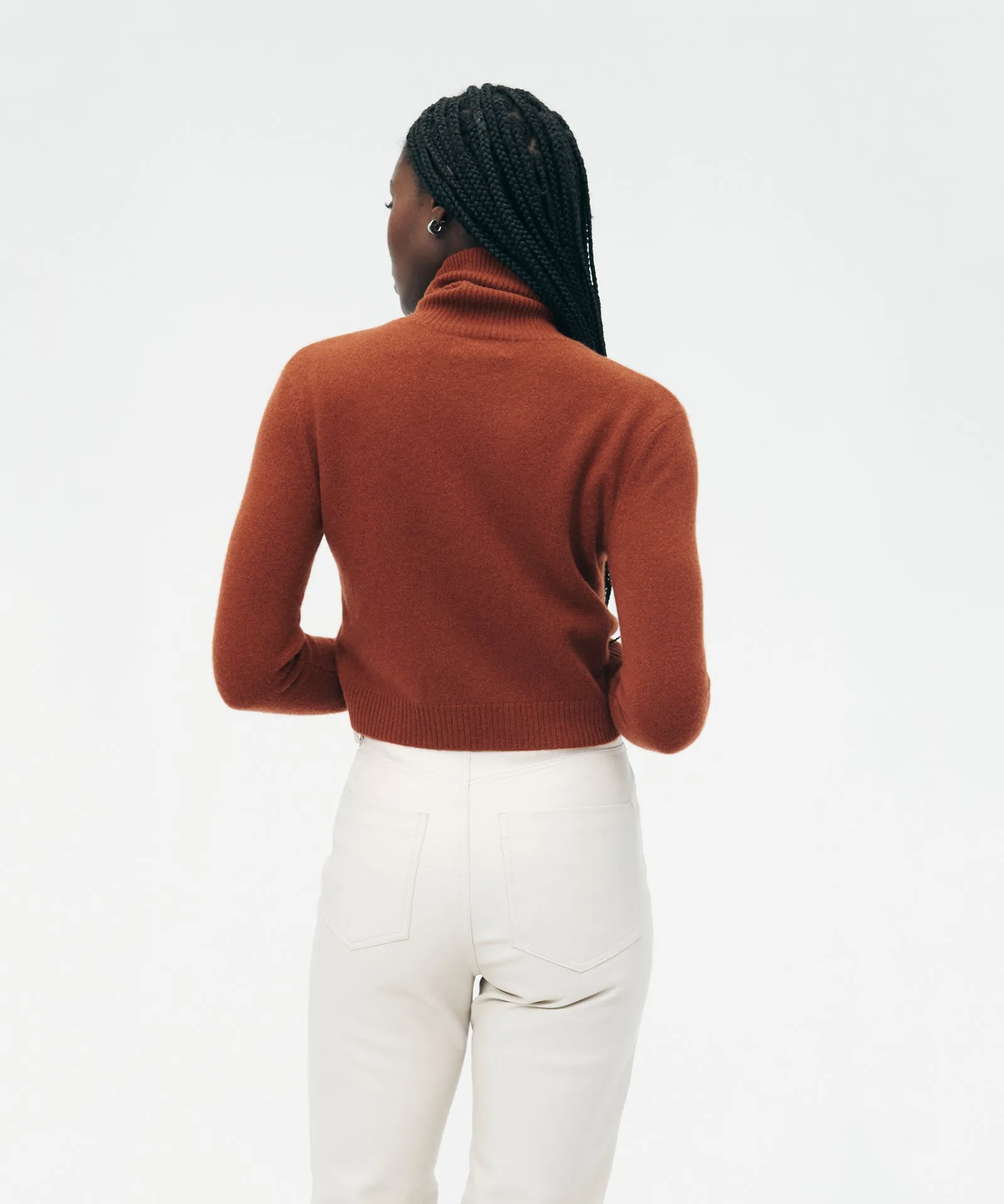 Cashmere Cropped Turtleneck