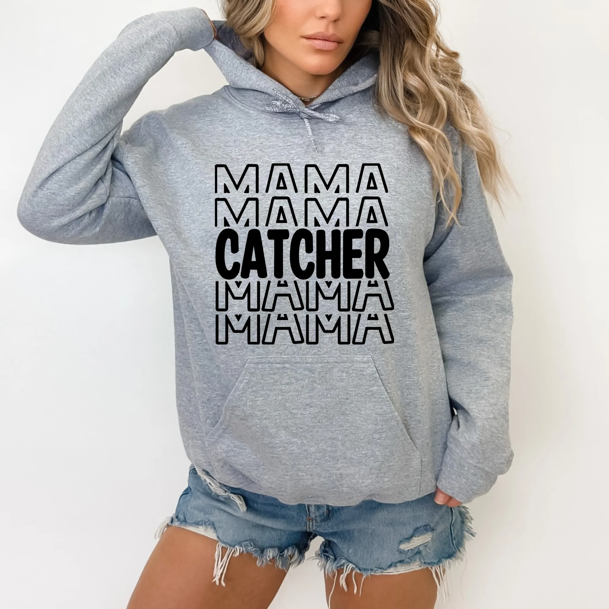 Catcher Mama Hoodie Sweatshirt