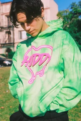 Chase Hudson 'HUDDY LOVE' Green Tie Dye Hoodie