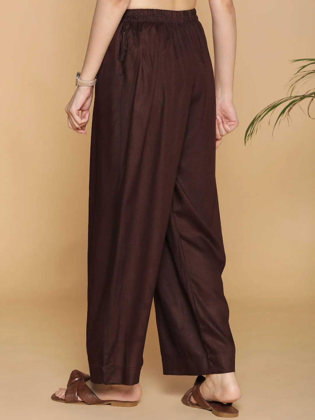 Coffee Palazzo Pants