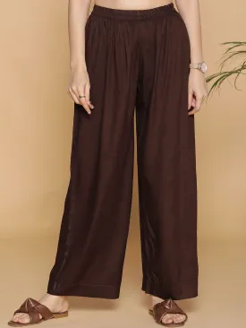 Coffee Palazzo Pants