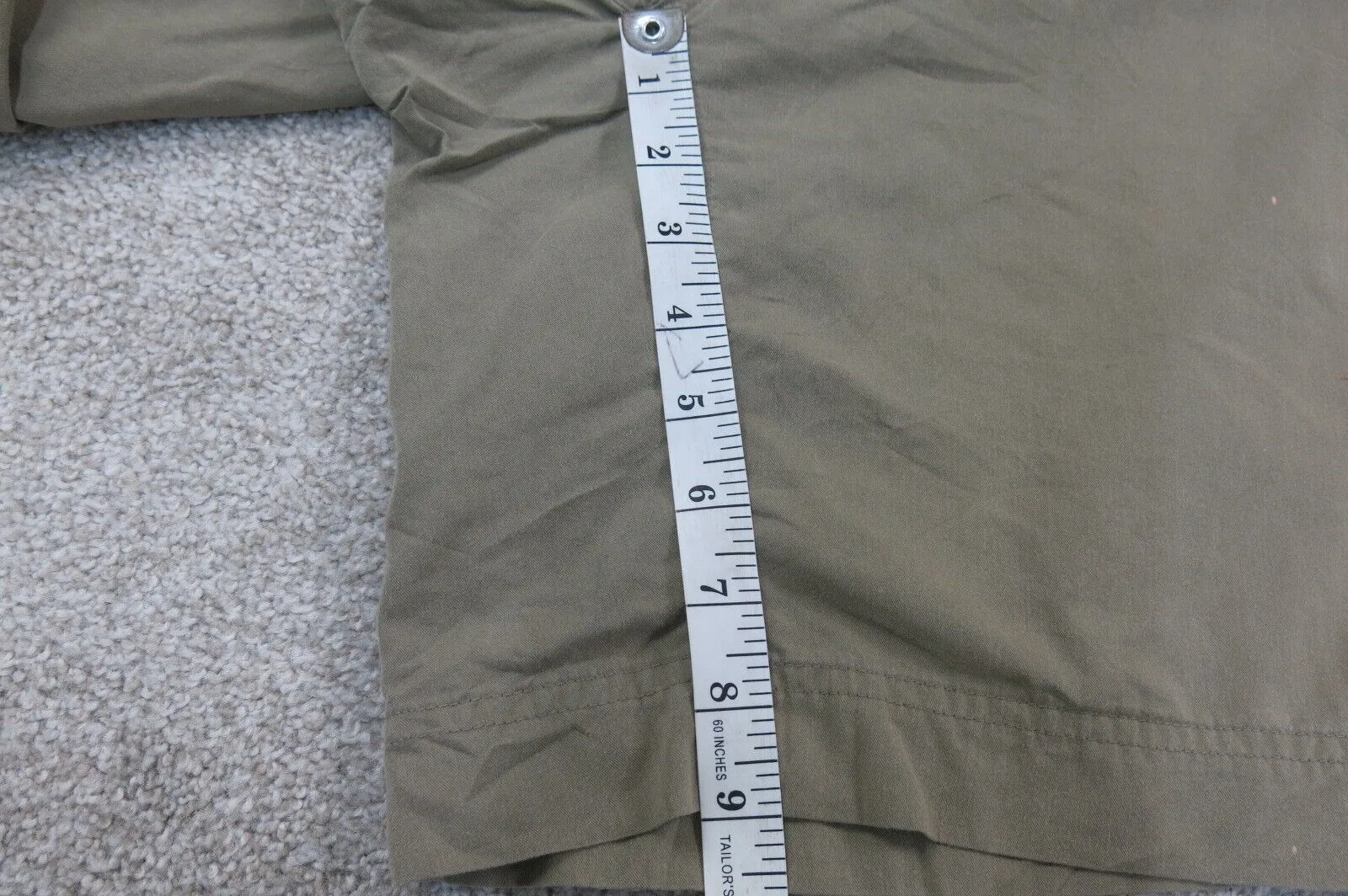 Columbia Shorts Mens Small Green Cargo Pockets Outdoors Hiking Hiker Hike Casual