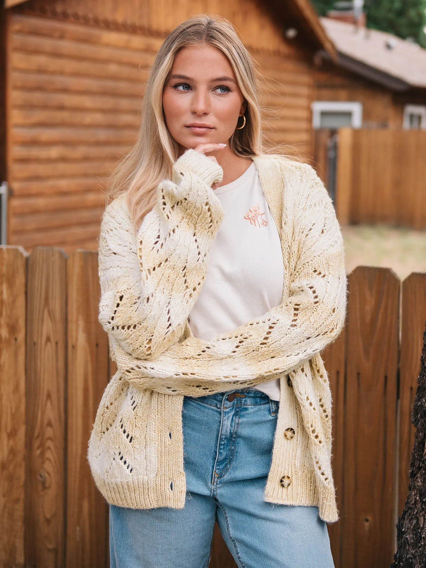 Cosmosa Cardigan - Cloud