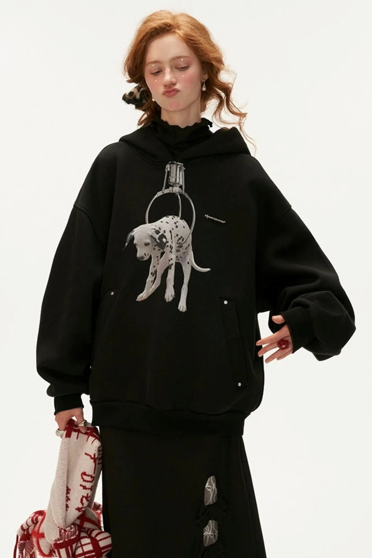 Dalmatian Print Hoodie