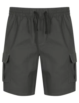 Discovery Cotton Cargo Shorts In Dark Shadow - Tokyo Laundry