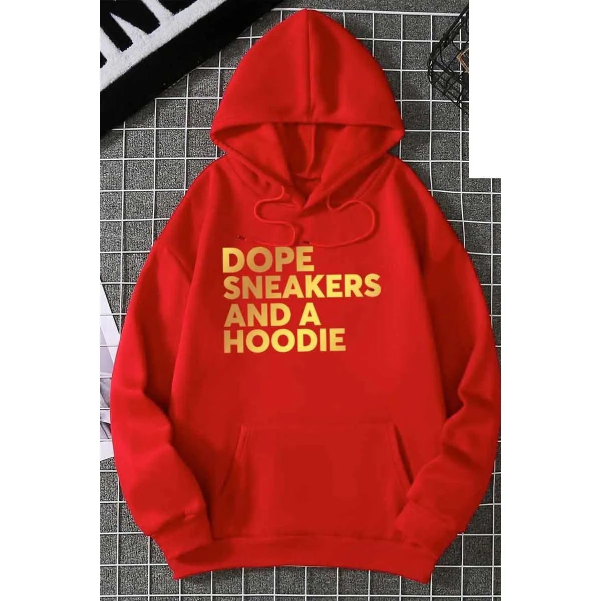 DOPE SNEAKERS AND A HOODIE FOIL GRAPHIC WOMEN HOODIE