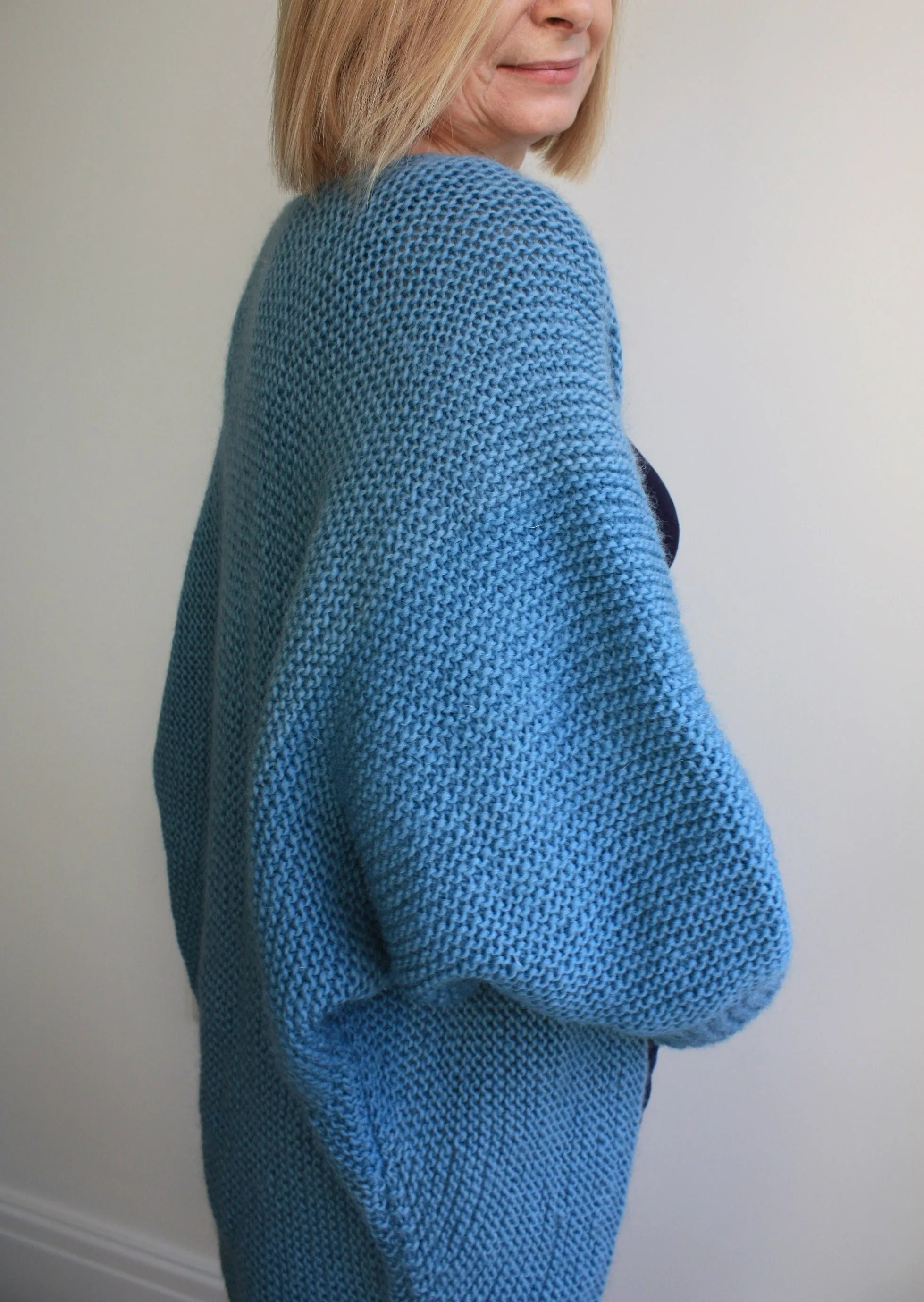 Easy Knitting Pattern - Oversized Batwing Cardigan | The Auchenbrach Cardigan