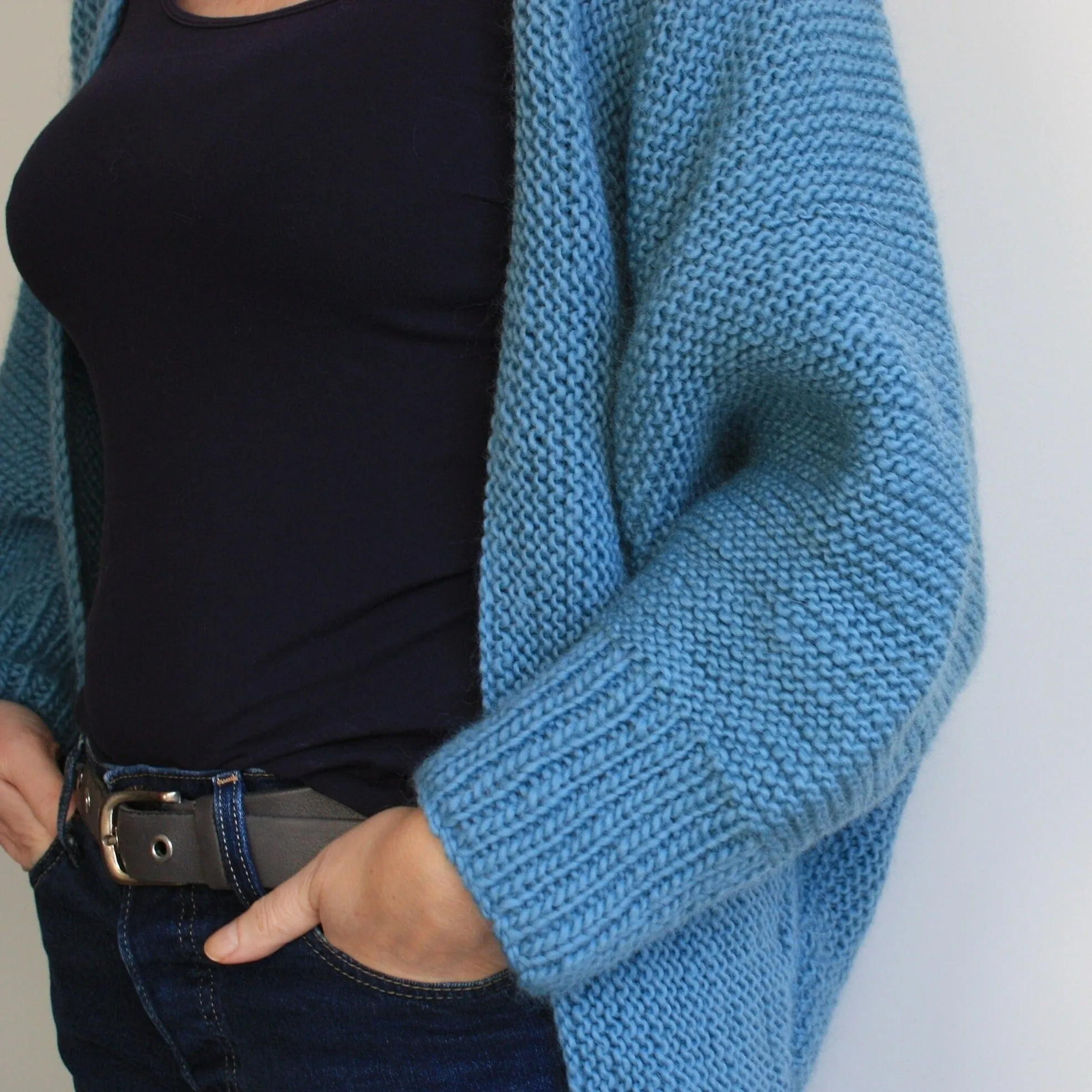 Easy Knitting Pattern - Oversized Batwing Cardigan | The Auchenbrach Cardigan