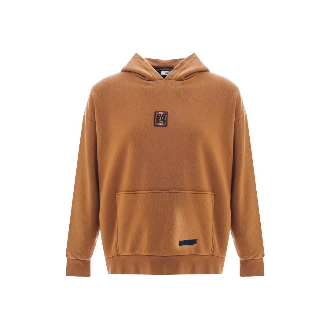 EIGHTEEN EIGHTY SIX CLASSIC HOODIE-BROWN