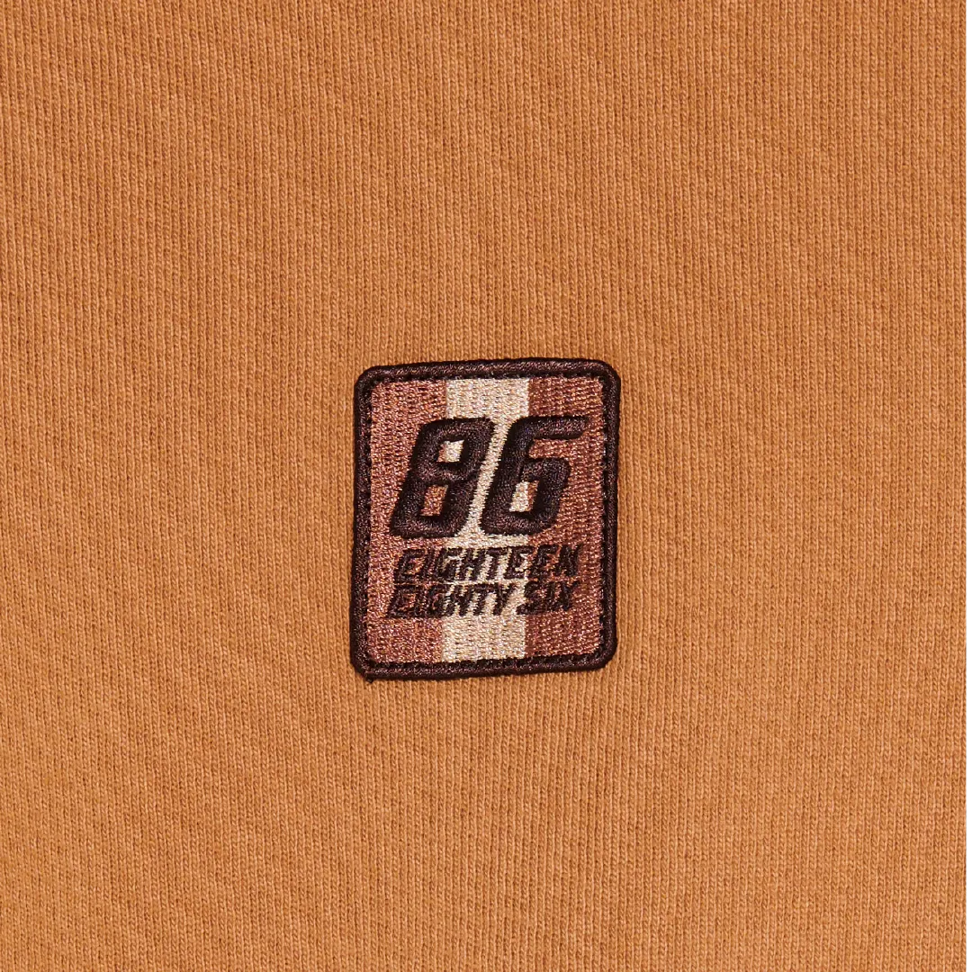 EIGHTEEN EIGHTY SIX CLASSIC HOODIE-BROWN