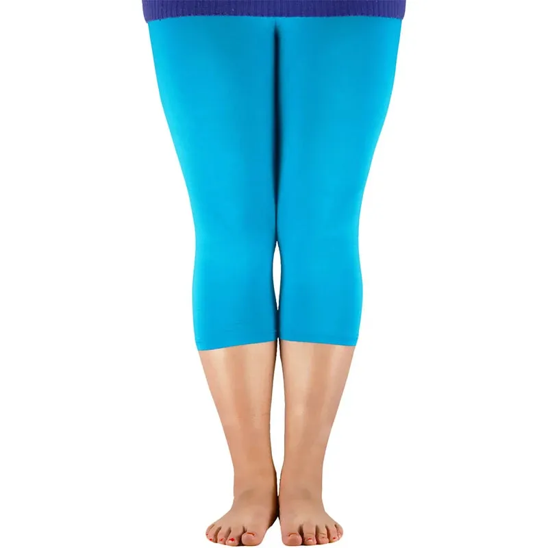 Elastic Waist Plus Sizes High Stretch Basic Pants & Workout Leggings