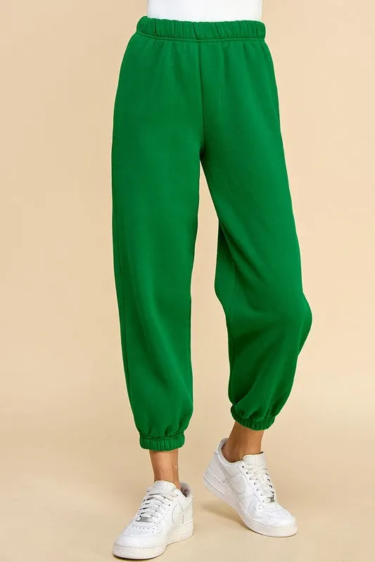 Elastic Waistband Jogger Sweatpants