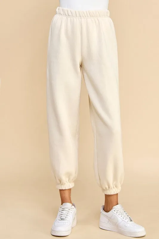 Elastic Waistband Jogger Sweatpants