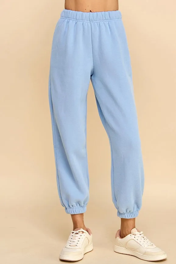 Elastic Waistband Jogger Sweatpants