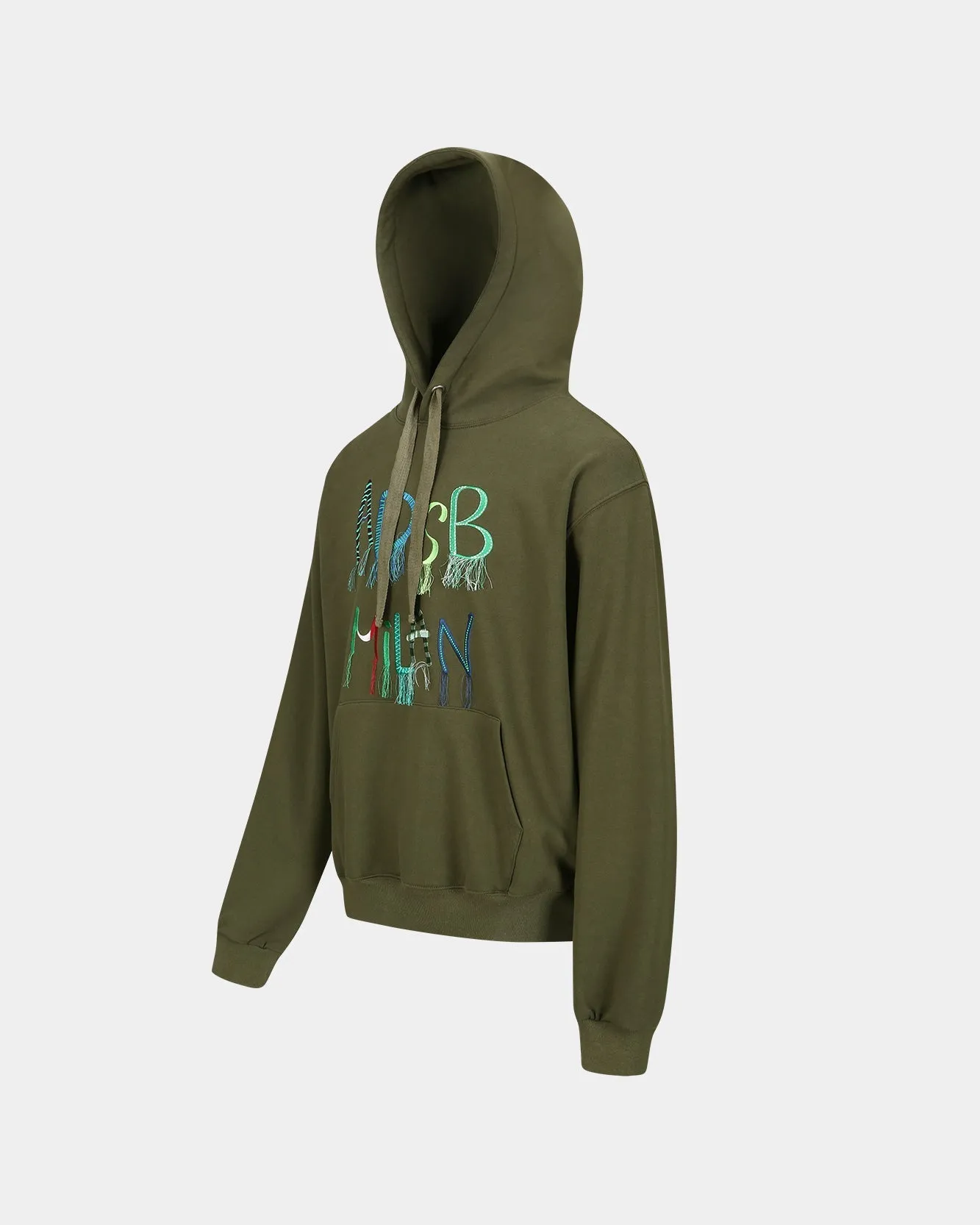 (ESSENTIAL) UNISEX ADSB MILAN EMBROIDERY HOODIE atb1148u(KHAKI)