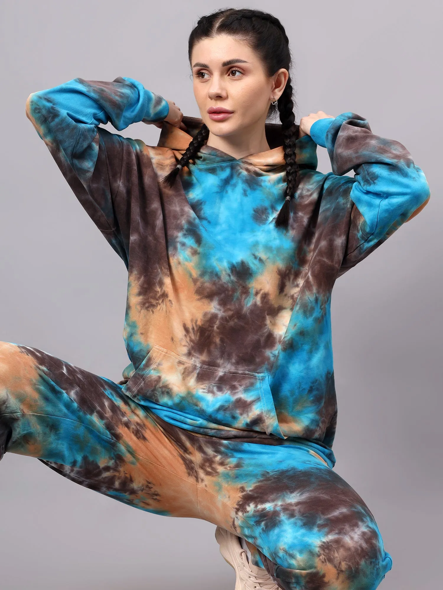 Fitkin women multi tiedye tracksuit