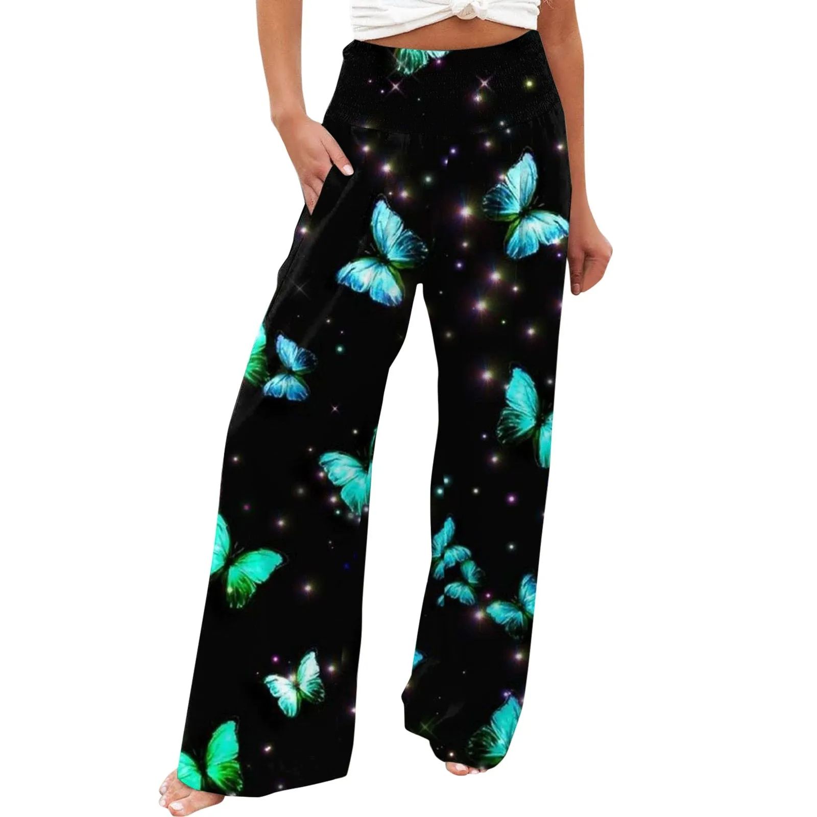 Funki Buys | Pants | Women's Boho Wide Leg Long Pants