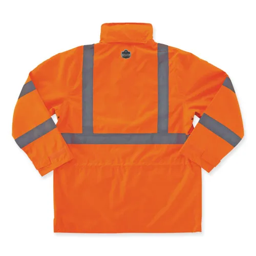 Glowear 8365 Class 3 Hi-vis Rain Jacket, Polyester, X-large, Orange