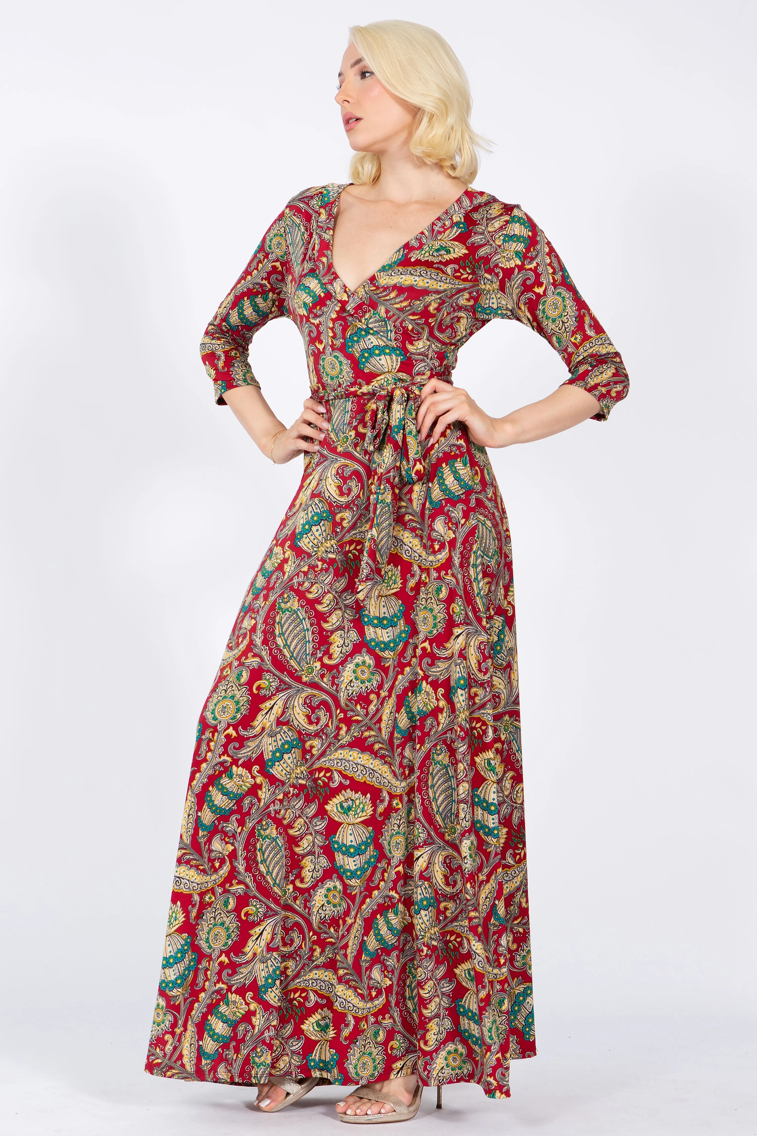 GRETA Wrap Maxi Dress