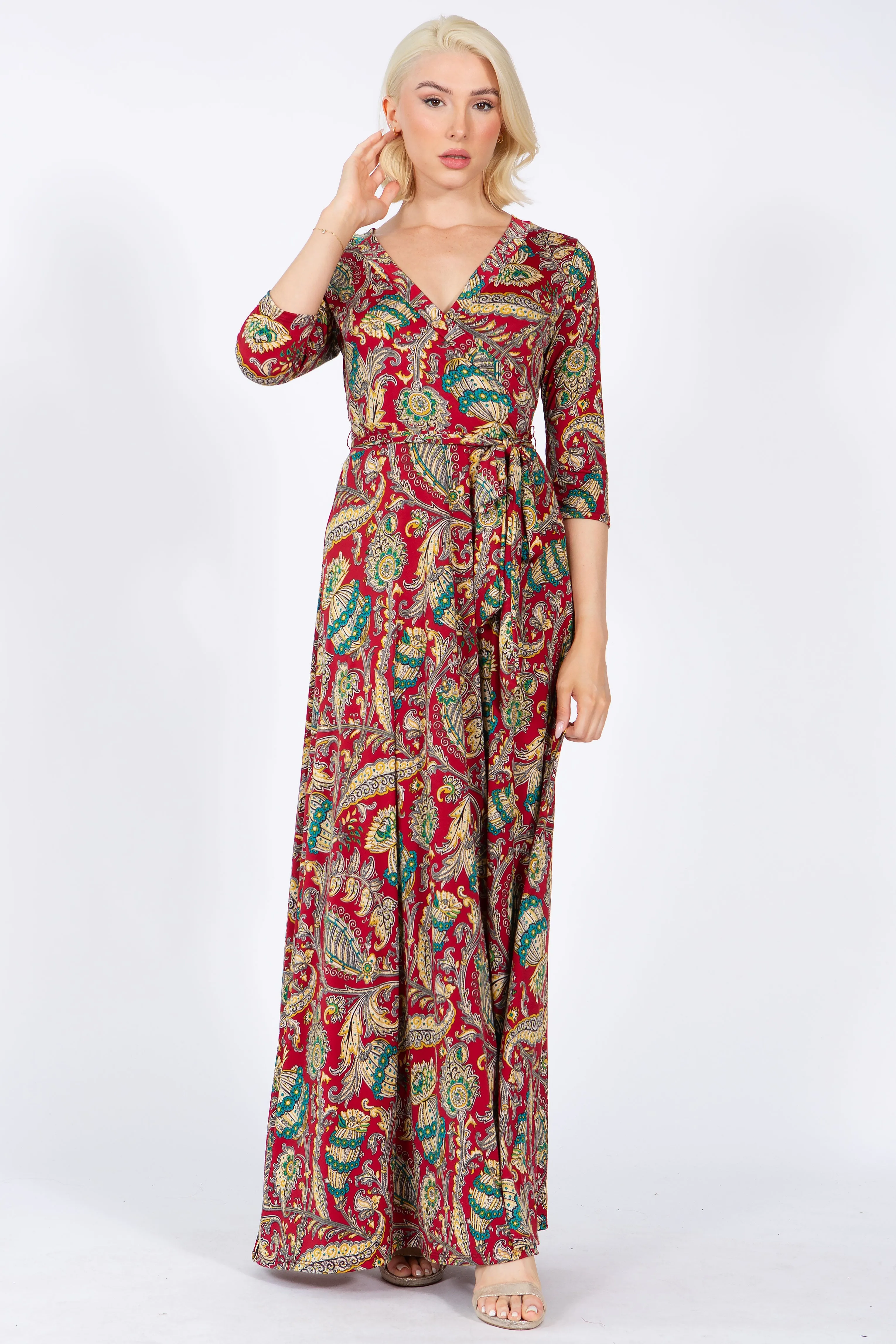 GRETA Wrap Maxi Dress