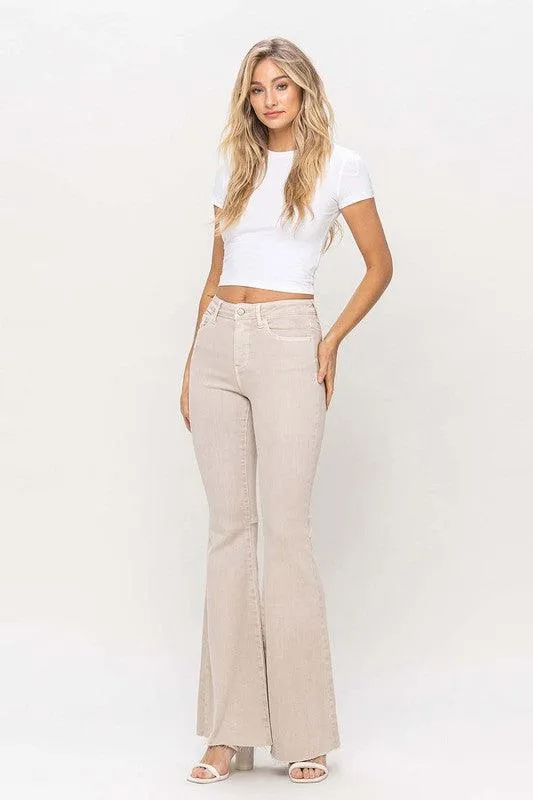 High Rise Super Flare Leg Pants