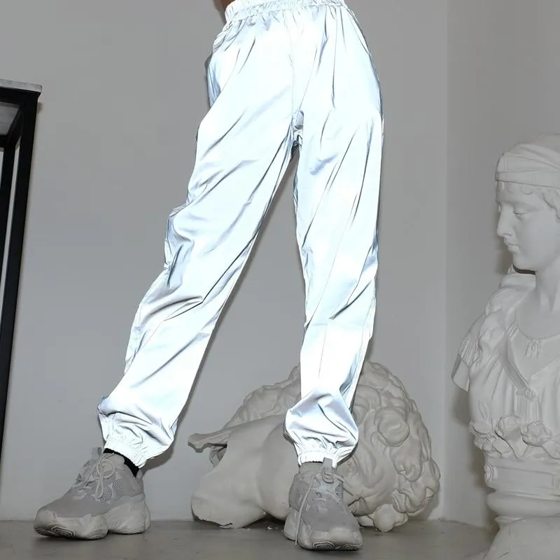 High Waist Reflective Pants