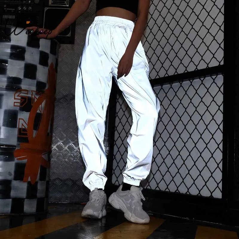 High Waist Reflective Pants