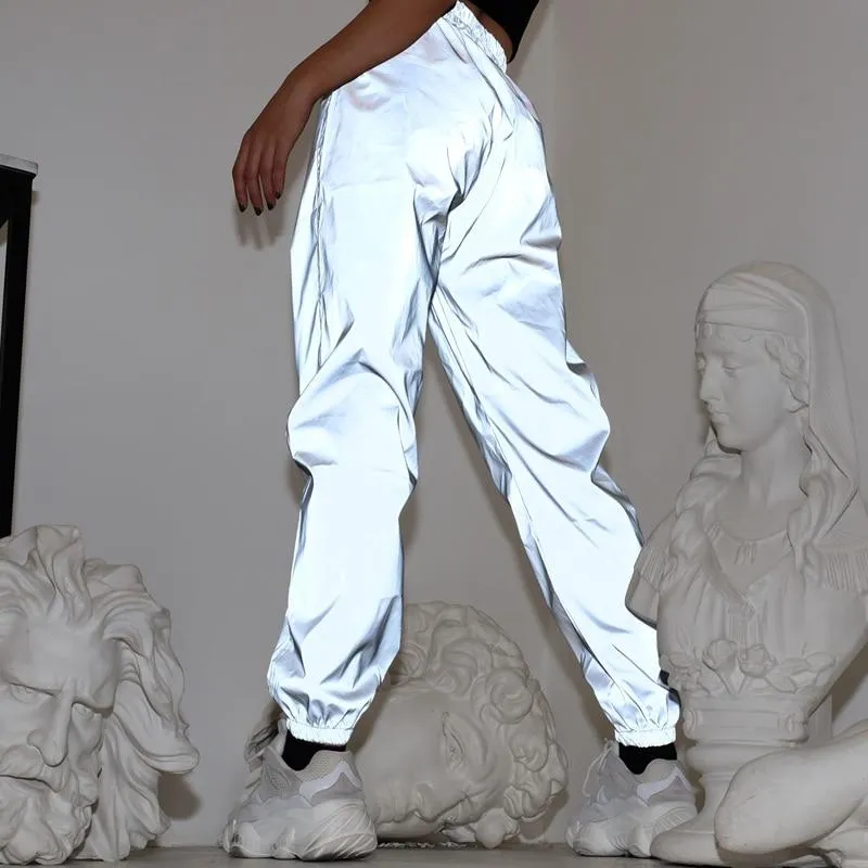 High Waist Reflective Pants