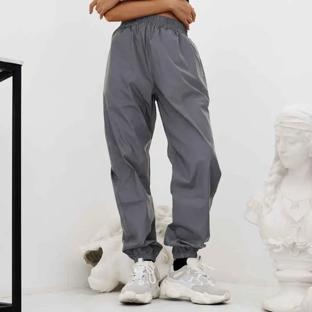 High Waist Reflective Pants