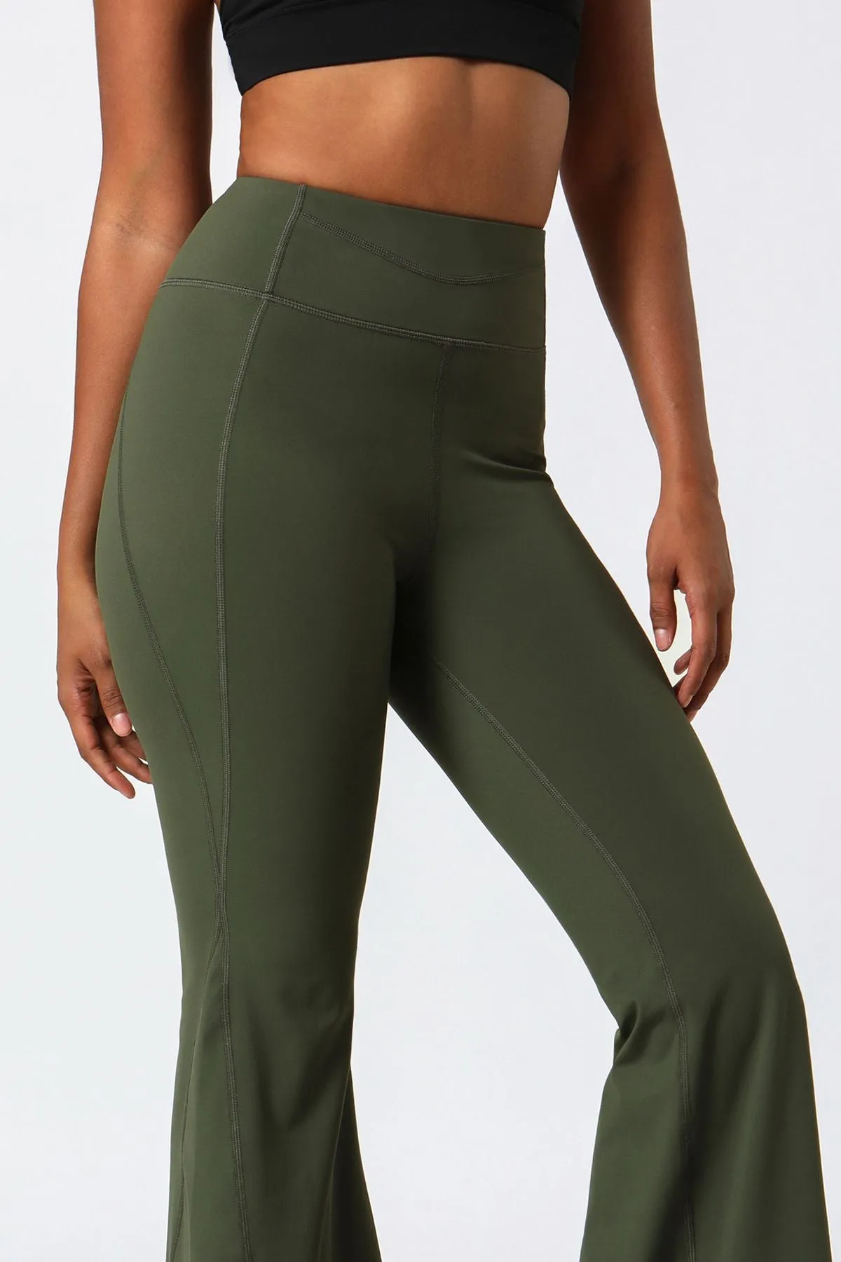 High Waist Tummy Control Flare Pants