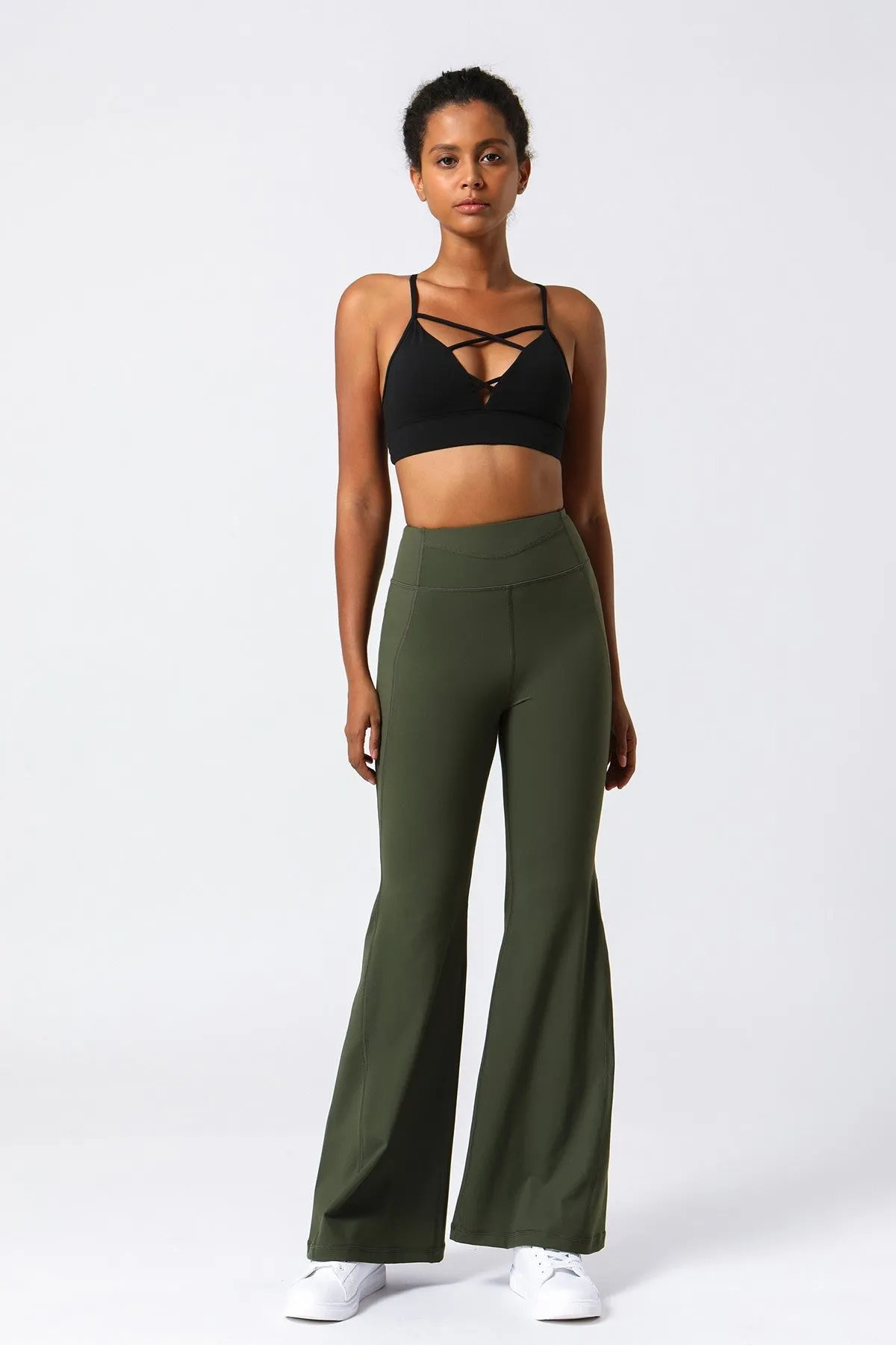 High Waist Tummy Control Flare Pants